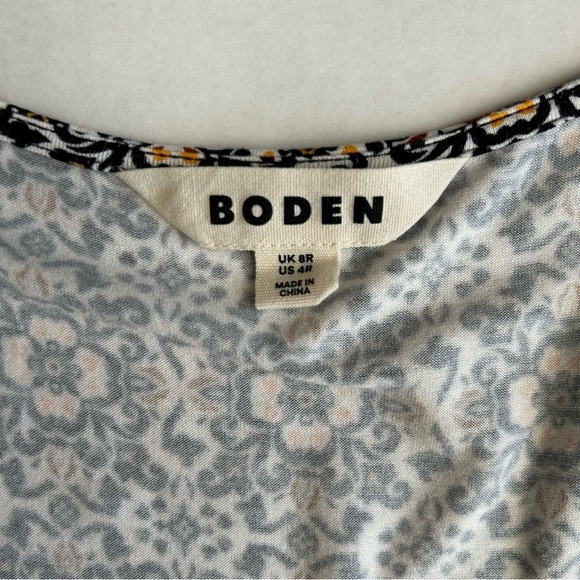 Boden Dress Women's Black Opulent Pome Ruffle Wrap Jersey Mini 4R - Picture 8 of 13